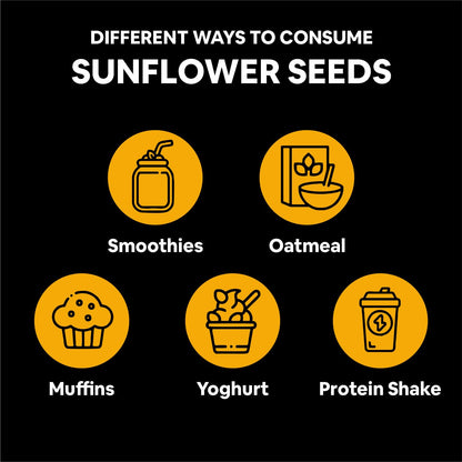 5:15PM Organic Sunflower Seeds 200gm| Raw Sunflower Seeds for eating |High in Protein & Fibre | 100% Organic, Natural, Raw & Unroasted Seeds– 200g