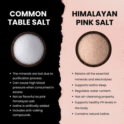 5:15PM Himalayan Pink Rock Salt | 100% Pure Pink Salt with Natural Trace Minerals | Gourmet Quality Himalayan Rock Salt | For Healthy Cooking – 1kg