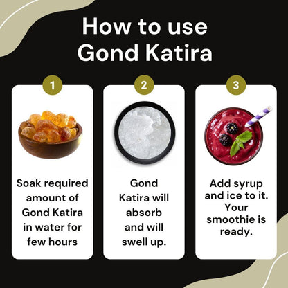 5:15PM Gond Katira 250g | 100% Pure & Natural Edible Gum |Tragacanth Gum| High Cooling Properties Herbal Food|Super food – 250g