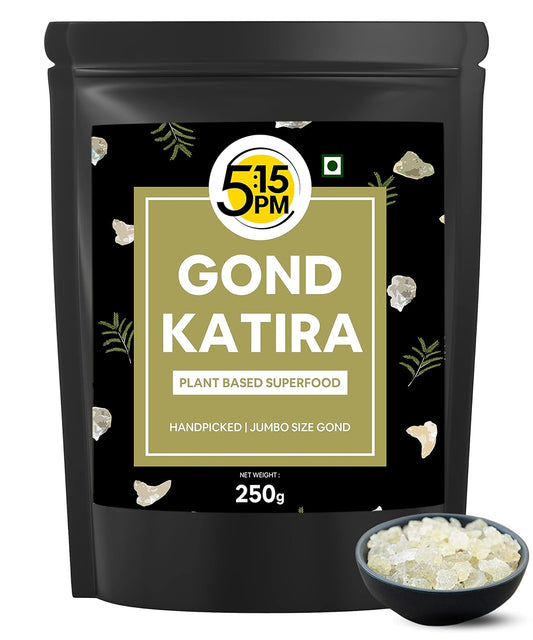 5:15PM Gond Katira 250g | 100% Pure & Natural Edible Gum |Tragacanth Gum| High Cooling Properties Herbal Food|Super food – 250g