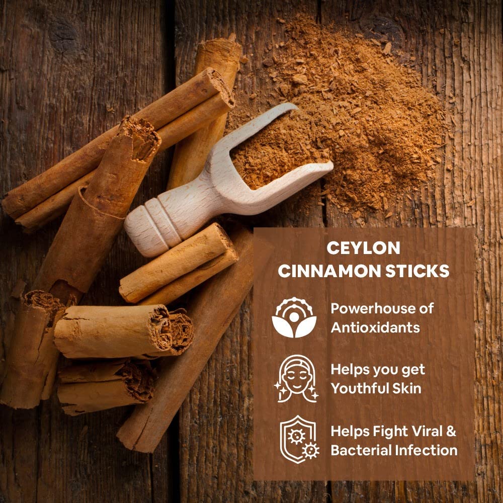 5:15PM Ceylon Cinnamon Sticks 100gm| SriLankan Dalchini Sticks |World’s Finest Ceylon Cinnamon Quills - Genuine Source Certification